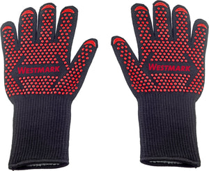 Westmark bbq-handschoenen – vuurvaste bbq-handschoenen, voor veilig werken bij de bbq, bij de oven of bij de open haard – 325 x 190 x 30mm, 2 stuks