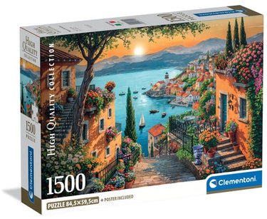 Clementoni - puzzel - 1500 stukjes - steps to the harbor 2025 - puzzel voor volwassenen - high quality collection