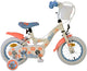 Volare disney stitch kinderfiets - meisjes - 12 inch - twee handremmen - crème koraal blauw