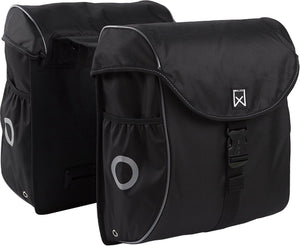 Willex - bagagetas 300 serie - 38 liter - zwart zilver - lichtgewicht