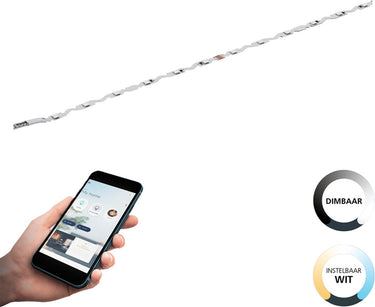 Eglo connect.z smart led strip verlengstuk - 200 cm - wit - instelbaar wit licht - dimbaar - zigbee