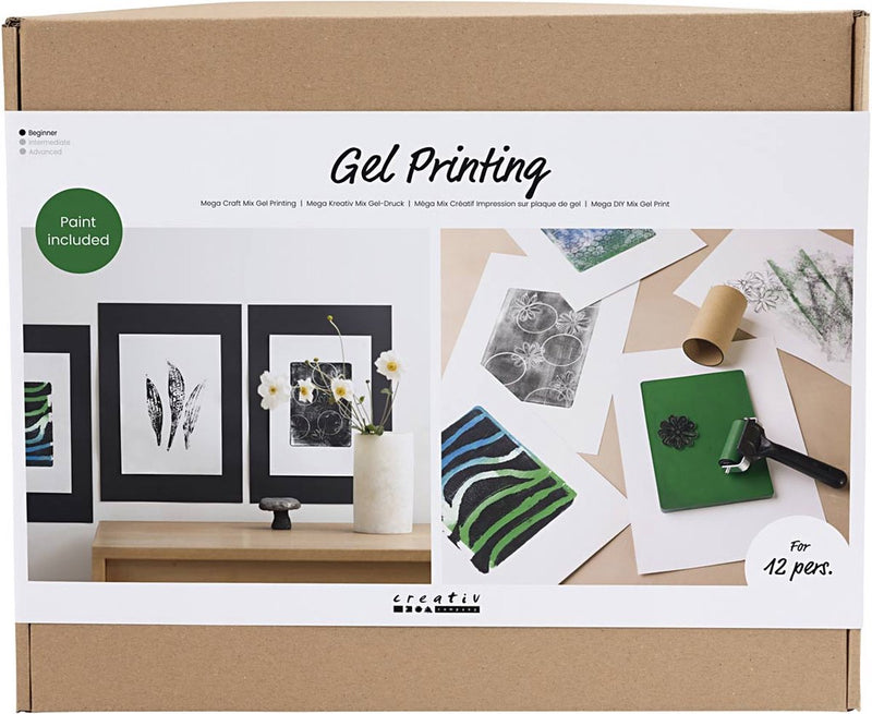 ギャラリービューアに画像をロードする, Creativ company groepsset gelprinten kleurrijke prints
