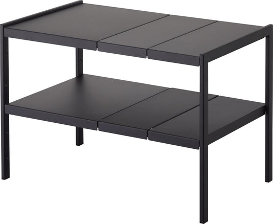 Yamazaki keukenkast organizer uitschuifbaar - 2 niveau - tower - zwart