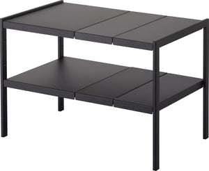 Yamazaki keukenkast organizer uitschuifbaar - 2 niveau - tower - zwart
