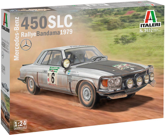 Italeri modelbouwpakket auto - 3632 mercedes-benz 450slc rallye bandama 1979 plastic - 1:24 - modelbouw