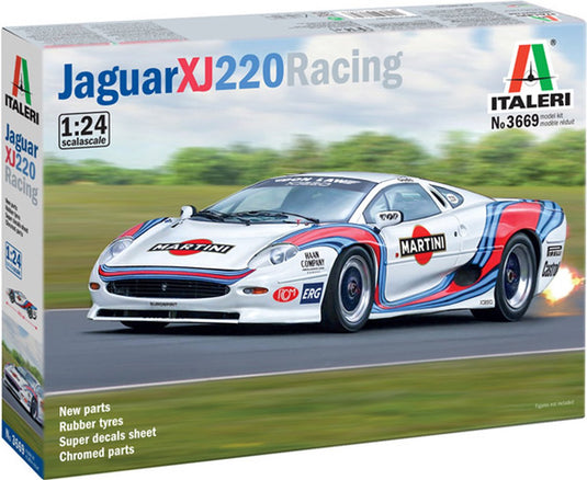 Italeri modelbouwpakket auto - 3669 jaguar xj220 racing - r auto plastic - 1:24 - modelbouw