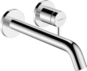Hansgrohe tecturis s - inbouw wastafelkraan - voor wandmontage - ééngreeps bediening - 22,5 cm uitloop - chroom