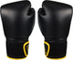 Avento bokshandschoenen pu - 6 oz - zwart geel