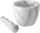 Westmark vijzel met stamper van marmer, hoog, binnendiameter: ca. 7,5 cm, gourmet, wit grijs, 69592260