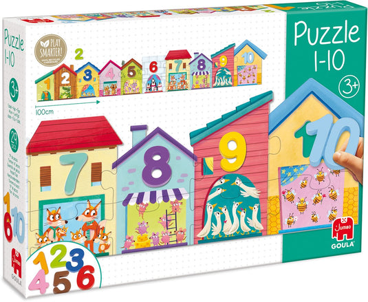 Goula jumbo - - telpuzzel 1-10 - kinderpuzzel