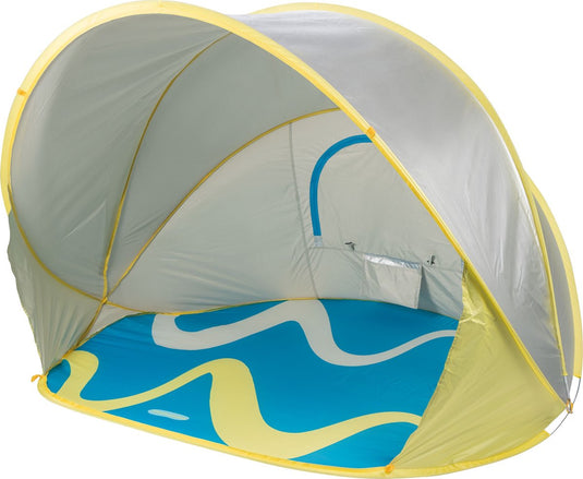 Waimea pop-up strandtent - blauw - 168 x 168 x 115 cm - upf50+ - reflecterend