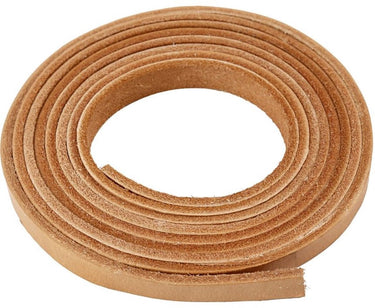 Creotime leerband, b: 10 mm, naturel, 2 m