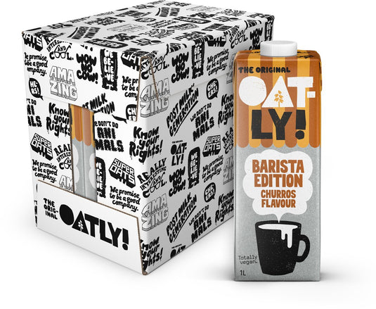 Oatly haver barista edition churros - 6 x 1l voordeelverpakking
