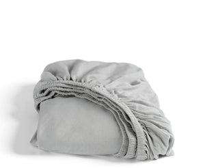 Cinderella - hoeslaken (tot 25 cm) - double jersey - 80x200 - lichtgrijs