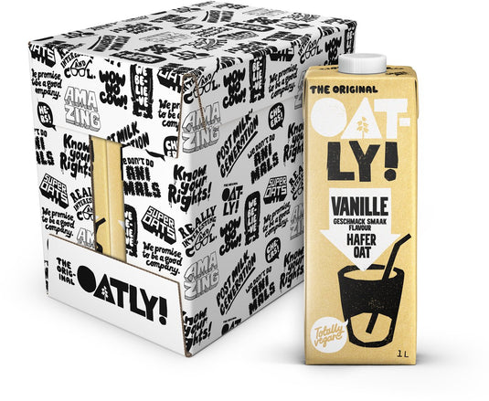 Oatly! oatly haverdrank vanille - 6 stuks - (6l) - houdbare plantaardige melk - vanille - voordeelverpakking