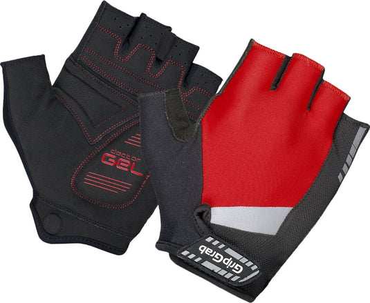 Gripgrab - supergel padded korte vinger zomer fietshandschoenen wielrenhandschoenen met padding - rood - unisex - maat xl