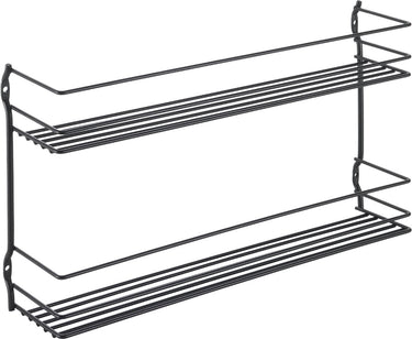 Metaltex - kruidenrek pepito 2 - kruiden organizer - 2 etages - 36x8x19 cm - zwart