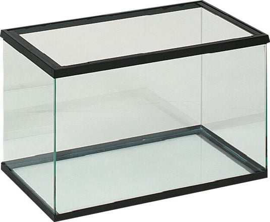 Flamingo aquarium – volglas aquarium zwart – 30x15x20cm – 7,5l – glas – zwart kunststof frame – europese kwaliteit – voor alle vissoorten – binnen