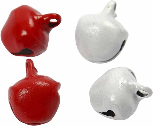 Creativ company cc belletjes rood wit 50 stuks