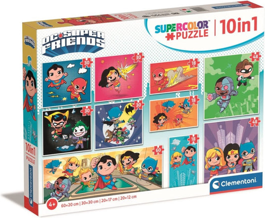 Clementoni legpuzzel super color 10in1 dc comics