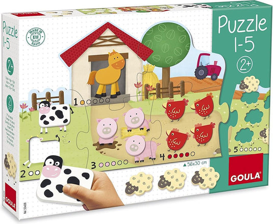 Goula jumbo - - puzzel 1 - 5 - vanaf 2 jaar