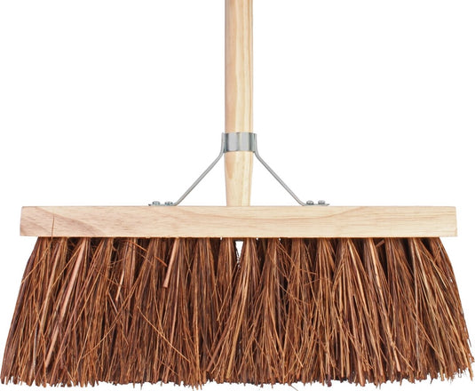 Talen tools - bezem - bruin - 37 cm - steel 140 cm