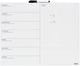 Desq ® weekplanner - whiteboard - frameloos - magnetisch - droog uitwisbaar - verticale indeling - 40 x 50 cm