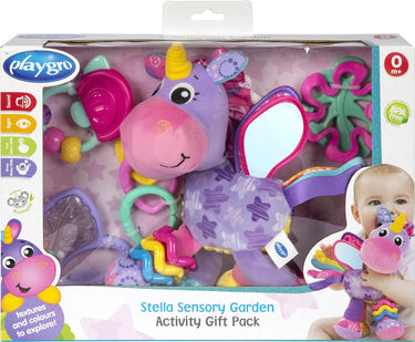Playgro sensorische stella eenhoorn ontdek en speel geschenkset