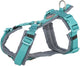 Trixie hondentuig premium trekking aqua blauw grafiet grijs