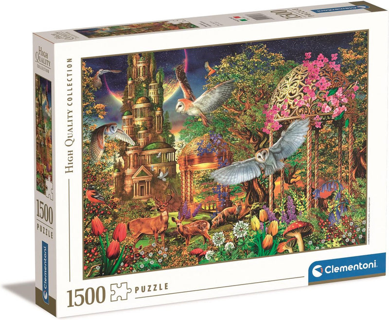 Afbeelding laden in galerijviewer, Clementoni legpuzzel woodland fantasy garden, 1500st.
