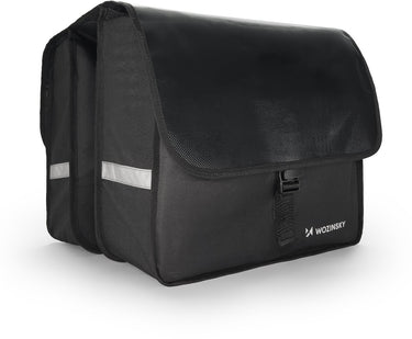 Wozinsky - dubbele fietsendragertas - 28 l - zwart