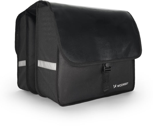 Wozinsky - dubbele fietsendragertas - 28 l - zwart
