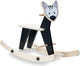 Hauck rock n swing - hobbelpaard baby van hout - fsc®-gecertificeerd - zebra