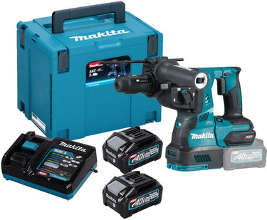 Makita hr004gm201 snoerloze combihamer 40v 2x 4.0 ah accu + lad...