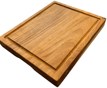 Basic culinair snijplank – teakhout – fsc flegt gecertificeerd – duurzaam – 30 x 25 x 4cm