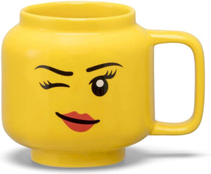 Lego - keramische mok hoofd winky 255 ml - aardewerk - geel