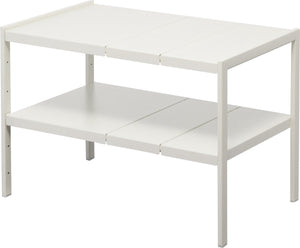 Yamazaki keukenkast organizer uitschuifbaar - 2 niveaus - tower - wit