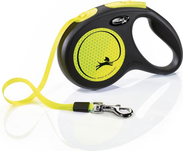 Flexi rollijn new classic neon tape zwart geel