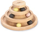 Designed by lotte speeltoren mia - kattenspeelgoed - hout - bruin - 26x26x14,5 cm