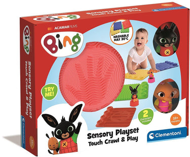 Clementoni baby - sensorische speelmat bing met speelfiguren, 6dlg.