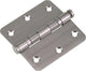 Megamoviestore starx kogelscharnier met pen ronde hoek 76x76 rvs