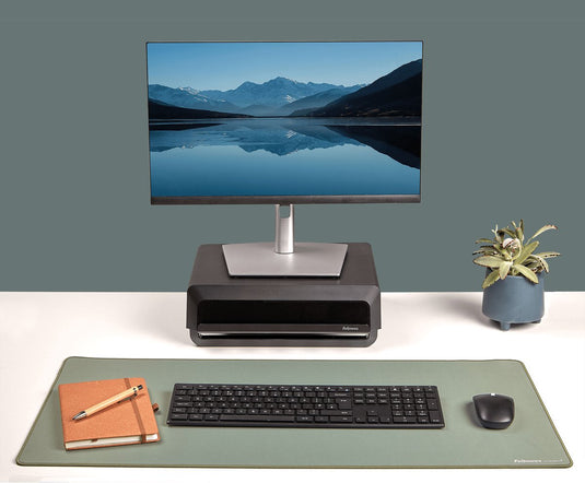 Fellowes breyta™ bureauonderlegger – xl bureaumat –antibacterieel – 83% gerecycled – antislip – saliegroen