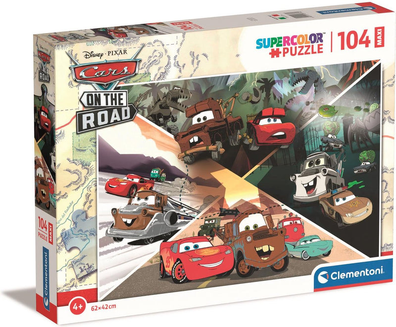 Afbeelding laden in galerijviewer, Clementoni legpuzzel super color maxi disney cars, 104st.
