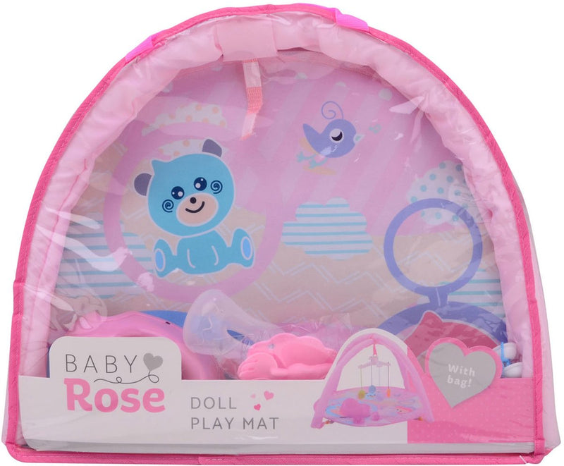 ギャラリービューアに画像をロードする, Johntoy baby rose poppen speelmat - inclusief draagtas - potje - speen - flesje voor de pop
