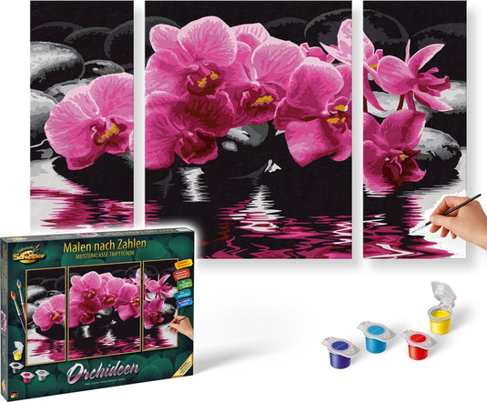 Schipper schilderen op nummer - orchidee�n - hobbypakket