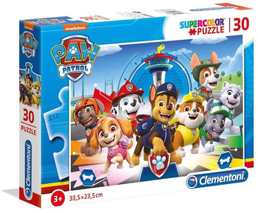 Clementoni legpuzzel super color paw patrol, 30st.