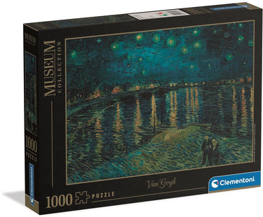 Clementoni legpuzzel kunstwerken sterrennacht boven de rhône, 1000st.