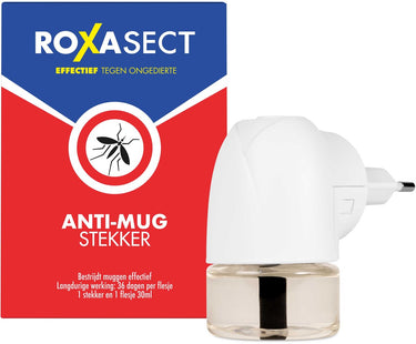 Roxasect muggenstekker - anti-muggen stekker - startverpakking - 36 nachten bescherming - 1 stuks