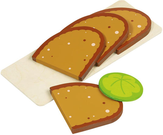 Goki broodplankje met boterhammen hout