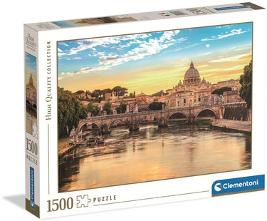 Clementoni - puzzel - 1500 stukjes - uitzicht op rome - puzzel voor kinderen en volwassenen collection - high quality collection